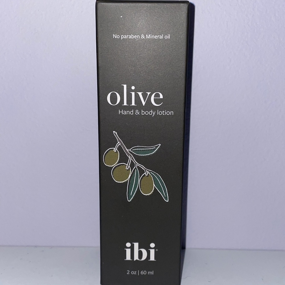 ibi Olive Hand and Body Lotion 2oz/60ml No Paraben/Mineral Oil/Dyes New in Box